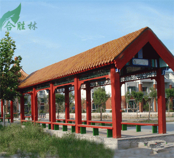 防腐木長(cháng)廊